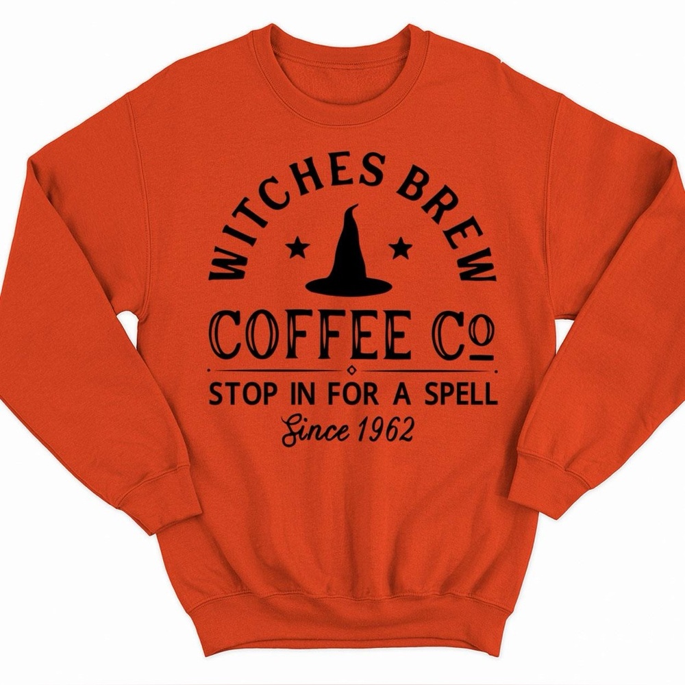 Witches Brew Coffee Company Stop In For A Spell 1692 Sweatshirt M